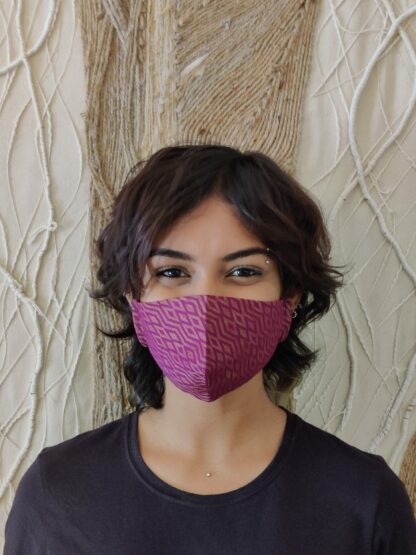Stay Safe Purple Woven Mask